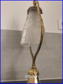Lampe ART DECO PIED BRONZE LAMPE de chevet / de bureau