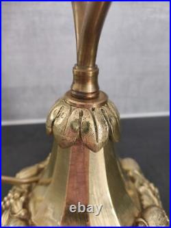 Lampe ART DECO PIED BRONZE LAMPE de chevet / de bureau