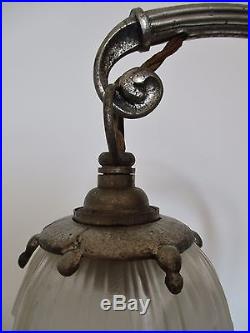 Lampe ART DÉCO en bronze nickelé signé Charles Ranc et Hettier & Vincent 1925