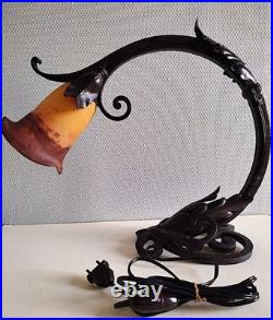 Lampe ART NOUVEAU / DECO fer forgé