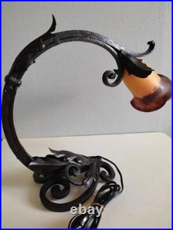 Lampe ART NOUVEAU / DECO fer forgé