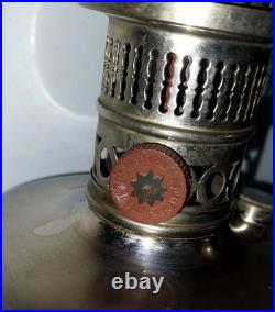 Lampe A Pétrole Moderne Tito Landi Titus Rare Pied Fleuri Art Deco Dilecta