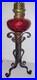 Lampe_A_Petrole_Verre_Rouge_Cranberry_Fer_Forge_Art_Deco_01_rfi