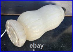 Lampe Albtre Art Deco Travail Francais/italien Alabaster 1925 Sue Et Mare Etc