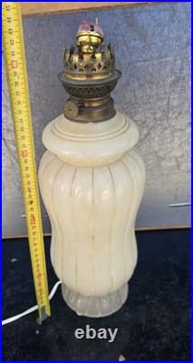 Lampe Albtre Art Deco Travail Francais/italien Alabaster 1925 Sue Et Mare Etc