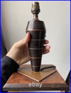 Lampe Ancien Art Deco Bakélite Ébonite Design Moderniste André Sornay