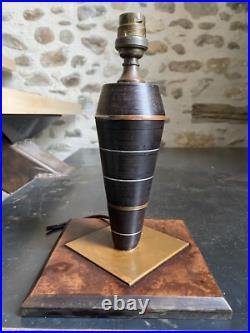 Lampe Ancien Art Deco Bakélite Ébonite Design Moderniste André Sornay