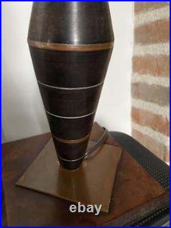 Lampe Ancien Art Deco Bakélite Ébonite Design Moderniste André Sornay