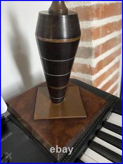 Lampe Ancien Art Deco Bakélite Ébonite Design Moderniste André Sornay