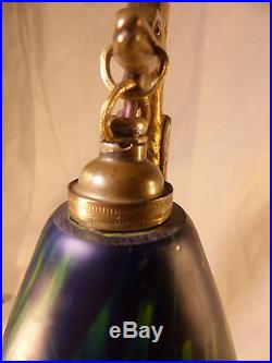 Lampe Ancienne Bronze Signée C. Ranc Art Nouveau Deco 25 / 30