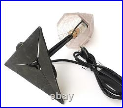 Lampe Art Déco André Neut & Charles Schneider en fer forgé et verre