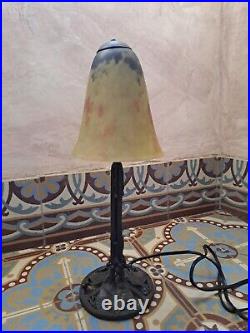 Lampe Art Deco Art Nouveau signée DAUM NANCY et P. ESCAFFRE