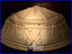 Lampe Art Deco Aux Moulins Fer Forge Et Vasque Verre 1930 Muller Freres Lunevill