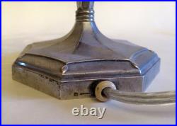 Lampe Art Deco Christofle métal argenté 1925 estampillé et numéroté