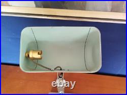 Lampe Art Deco De Notaire A Bras Coulissant Inclinable En Metal Chrome Et Marbre