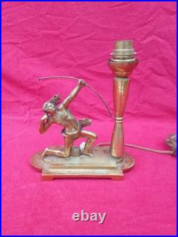 Lampe Art Déco En Bronze