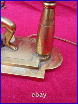Lampe Art Déco En Bronze