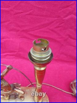 Lampe Art Déco En Bronze