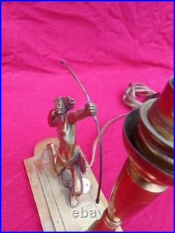 Lampe Art Déco En Bronze