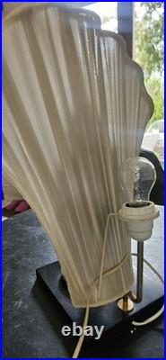 Lampe Art Déco Femme Élégante signé Guido Cortese (Cevik Italie) années 70-80