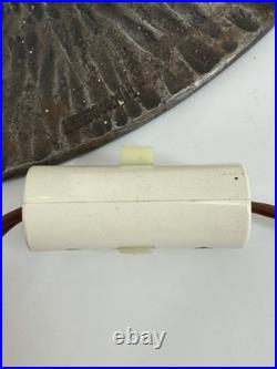 Lampe Art Déco Fer Forgé Henry Fournier HF Ginkgo Biloba Pied Lampe 1930