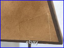 Lampe Art Déco, Macassar, Parchemin, Métal Chromé, Jacques Emile Ruhlmann