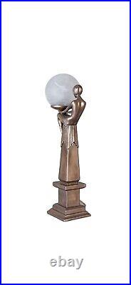 Lampe Art Deco en résine hauteur 60 cm