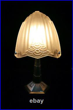 Lampe Art Deco signée Schneider