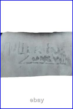 Lampe Art Deco verre moucheté signé MULLER Frères jolie forme France 1930