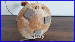 Lampe Art deco figurant une otarie en bronze chromé