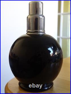 Lampe Berger Ancien Verre Souffler Forme Boule Noire