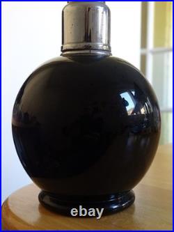 Lampe Berger Ancien Verre Souffler Forme Boule Noire