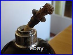 Lampe Berger Ancien Verre Souffler Forme Boule Noire