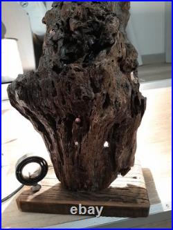 Lampe Bois Flotté Art Deco