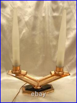 Lampe Bougeoir Chandelier Art Deco Flamme Lampe Miroir Bronze Candlestick