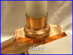 Lampe Bougeoir Chandelier Art Deco Flamme Lampe Miroir Bronze Candlestick