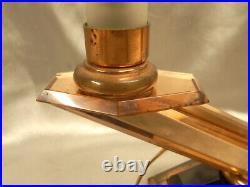 Lampe Bougeoir Chandelier Art Deco Flamme Lampe Miroir Bronze Candlestick