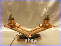 Lampe Bougeoir Chandelier Art Deco Flamme Lampe Miroir Bronze Candlestick