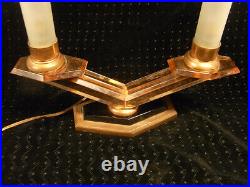 Lampe Bougeoir Chandelier Art Deco Flamme Lampe Miroir Bronze Candlestick