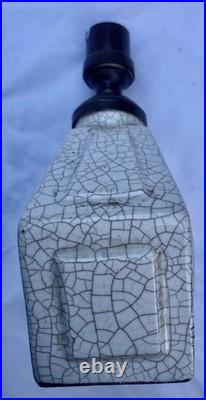Lampe Céramique Craquelé Art Deco 1925