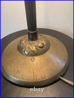 Lampe Champignon Ancienne En Laiton D Epoque Art Deco