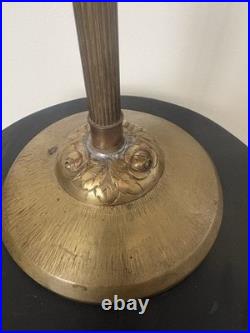 Lampe Champignon Ancienne En Laiton D Epoque Art Deco