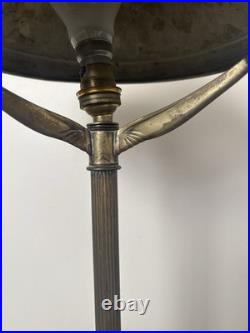 Lampe Champignon Ancienne En Laiton D Epoque Art Deco