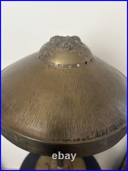 Lampe Champignon Ancienne En Laiton D Epoque Art Deco