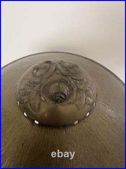 Lampe Champignon Ancienne En Laiton D Epoque Art Deco