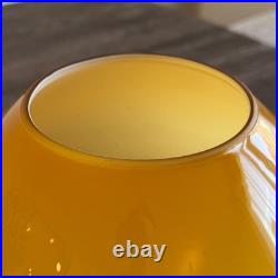 Lampe Champignon Vintage En Verre Opalin Orange Style Murano Space Age 70s