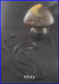 Lampe Champignon gout de Gallé 25 cm de haut, pate verre