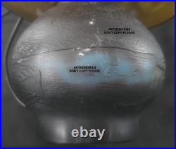 Lampe Champignon gout de Gallé 25 cm de haut, pate verre