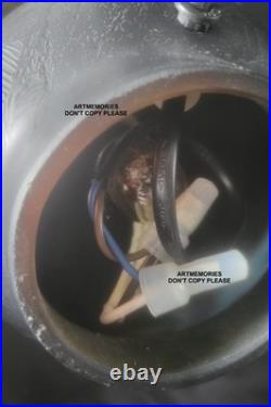 Lampe Champignon gout de Gallé 25 cm de haut, pate verre