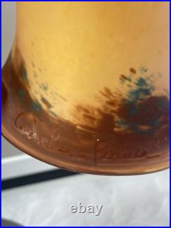 Lampe Col De Cygne de Bureau de Chevet Art Déco Tulipe Signée Cochelin France